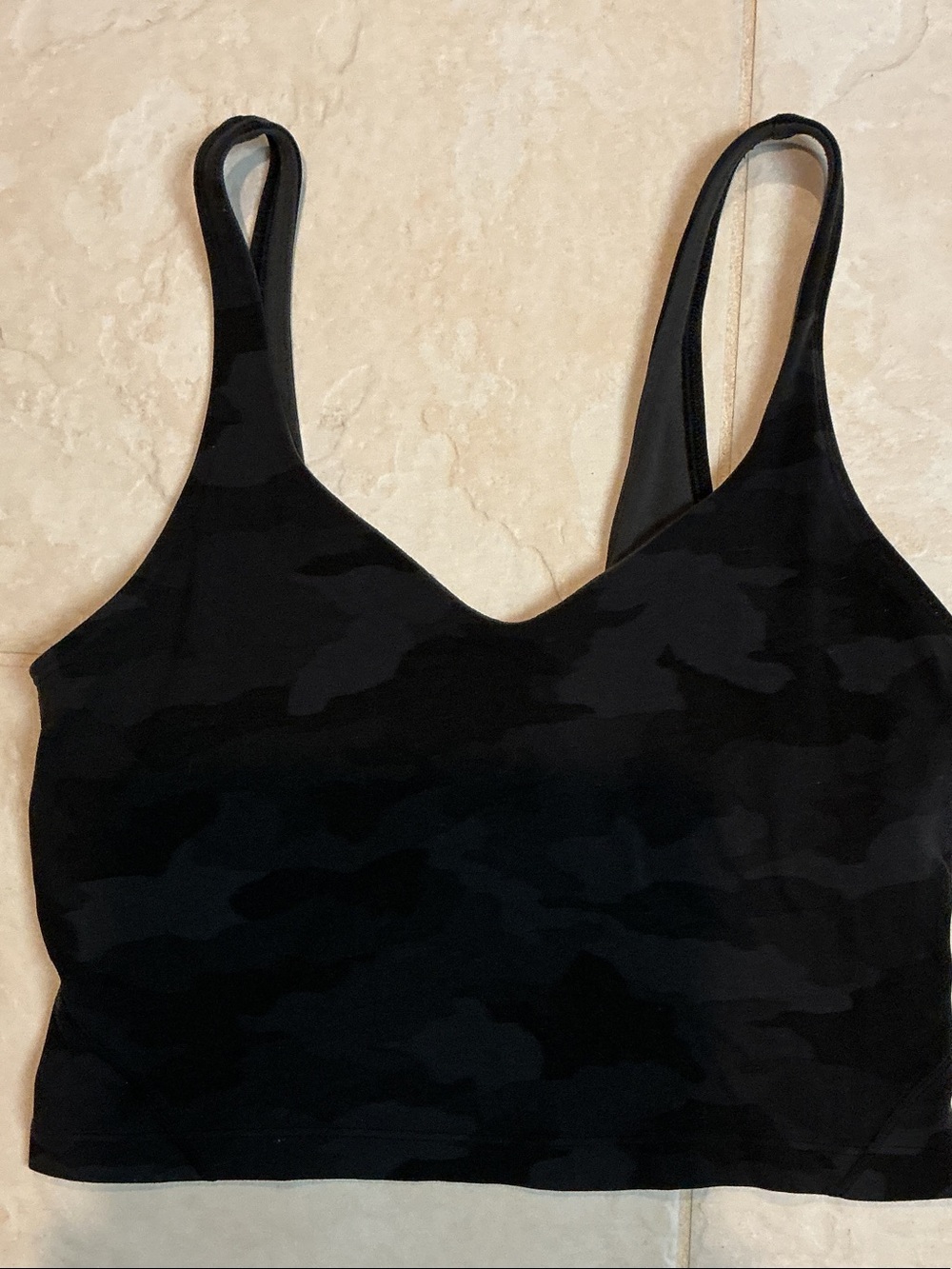 lululemon athletica Black Camo Bralette